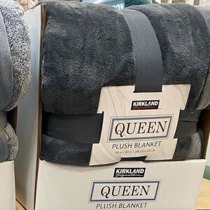 Kirkland Signature plush blanket